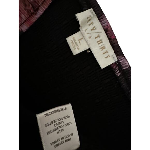 Thirty Thirty Floral Flowy Long Sleeve Top Blouse Size L - Picture 7 of 7